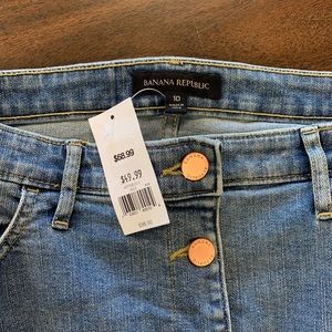 New Banana Republic Jean Skirt
